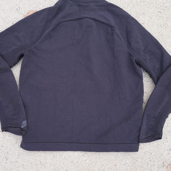 Nike Tech Pack Knit Full Zip Bomber Jacket Black Mens M Water Repellent - Picture 7 of 16